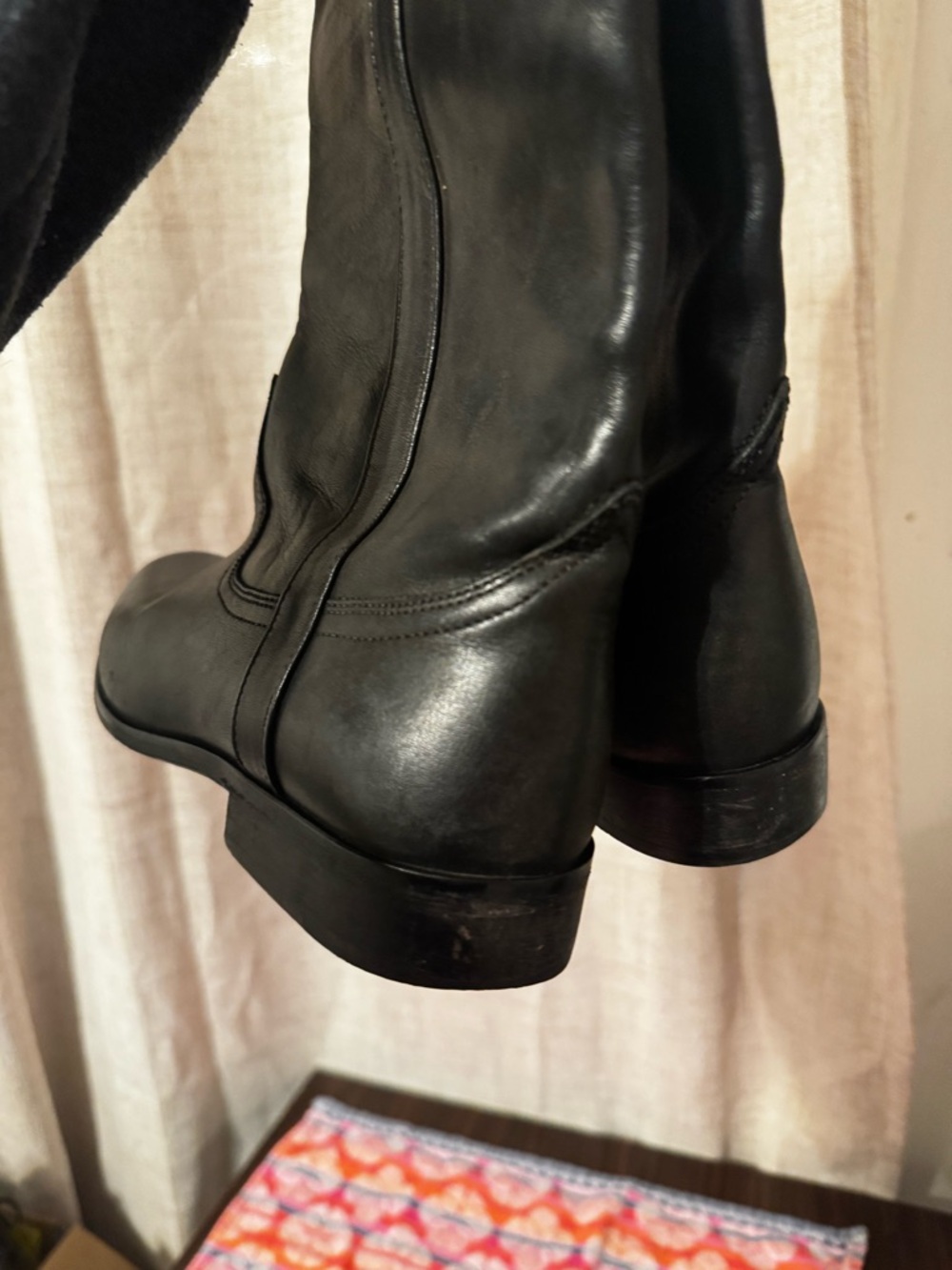 Golden goose black leather tall riding boots 36 / 6 - Picture 8 of 12